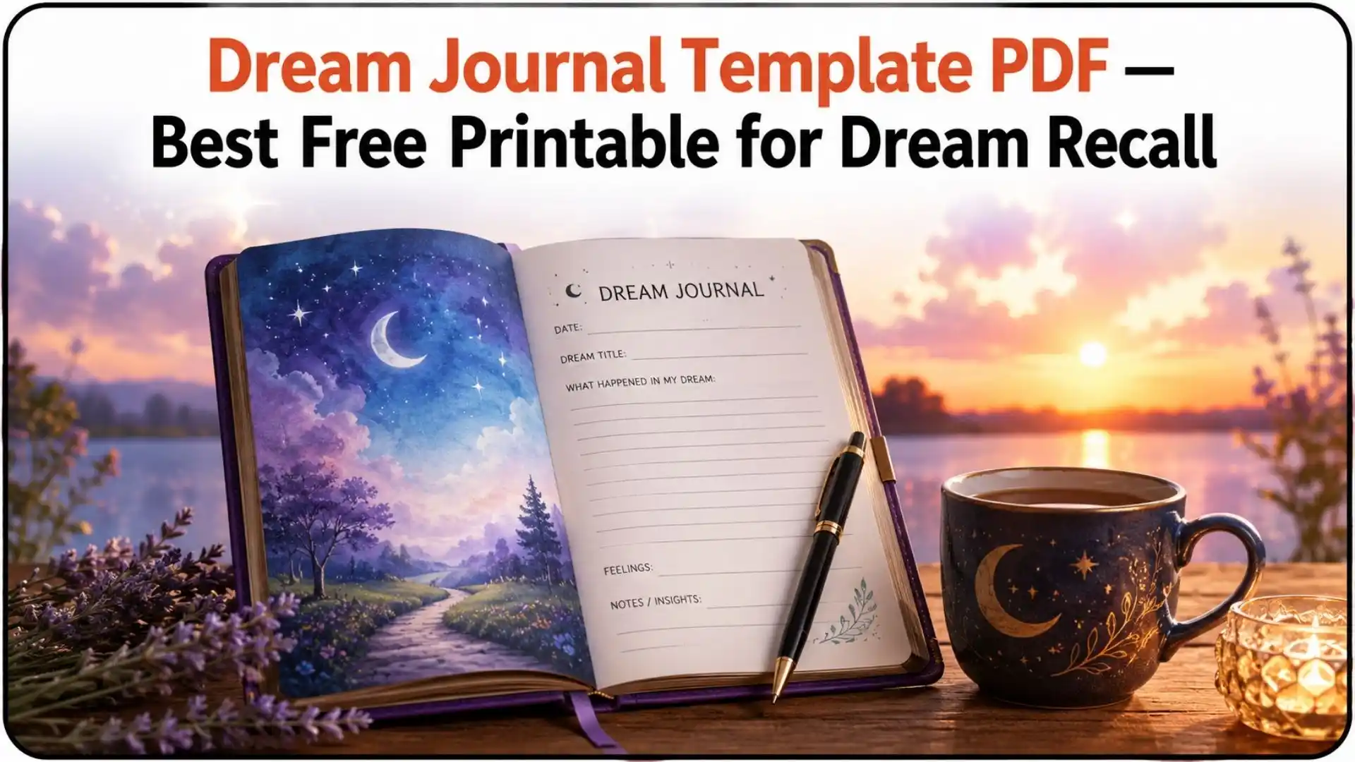 Dream Journal Template PDF — Best Free Printable for Dream Recall