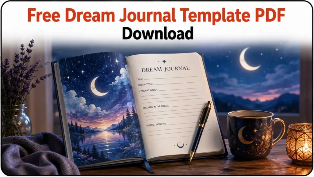 Free Dream Journal Template PDF Download